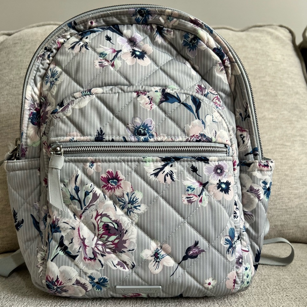 Vera Bradley Performance Twill Park Stipe Small Backpack